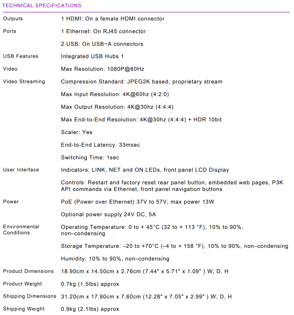 kramer-kds-7-mngr-technical